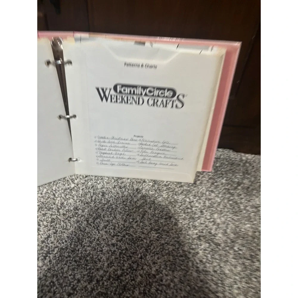 Family Circle Weekend Crafts Vintage Binder Patterns Charts Newfield Pubs